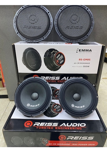 Rs-gm8s 20 Cm Midrange Çifti 700 Wat 300 Rms 2 Adet Rs105