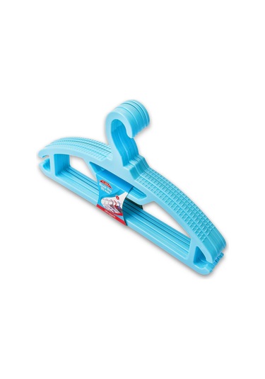 FLORA BÜYÜK BOY STİL ELBİSE ASKISI 6'LI F168 Mavi