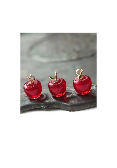 Kafebizu Cam Kolye Ucu Lampwork 2 Adet 19x14 Mm 412166530