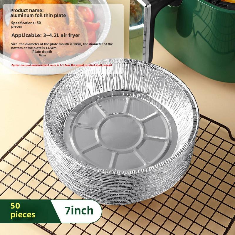 Lemestar Ev Kullanıma Uygun 7 İnç Derin Alüminyum Folyo Fırın Tepsisi, Yağ Geçirmez, Yapışmaz, 50 Adet, Fırınlama, Izgaralama İçin Diğer