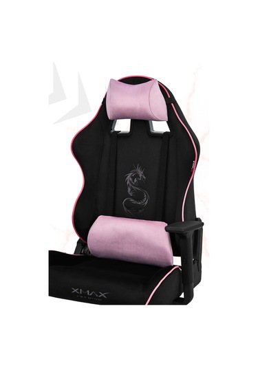 Rio Balerion Terletmez Kadife Kumaş Siyah Gaming Oyuncu Koltuğu - 6 Siyah