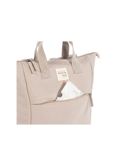 Walking Mum Eco Mum Bebek Bakım Sırt Çantası Apricot Bej