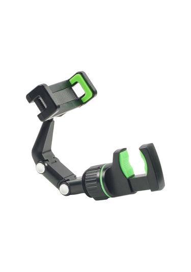 Ranyeek Müzisyenler İçin Çok Fonksiyonlu Telefon Tutucu - Ayarlandırabilir Ve Döner - 10 Adet Gitar Pleti + 1 Adet Temizleme Bezi Rastgele Renkler - Rps-gn Siyah+yeşil