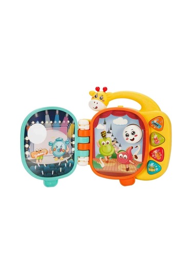 Minibo Sesli Ve Işıklı Zürafa Figürlü Müzik Kitabı