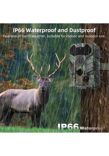 Geeksen Kamerası Avcılık Ve İz Sürme Kamerası 32mp Yüksek Netlikli Kızılötesi Ip66 Su Geçirmez Wi