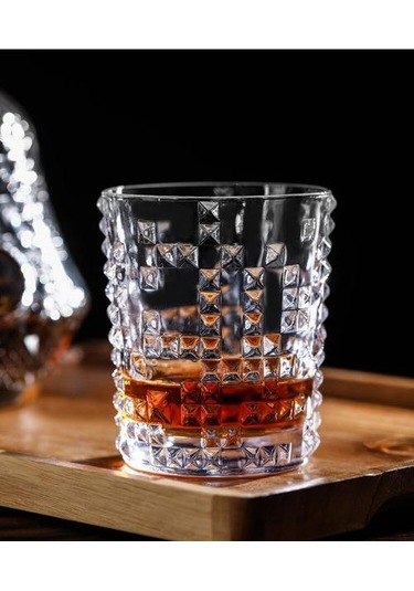 1 Adet 300 Ml Yaratıcı Gözlük Kupası Şarap Cam Viski Brendi Snifters Cam Şarap Kupası Kişilik Suyu Bira Bardağı Ev Drinkware Süt Kupası Gravür Altın