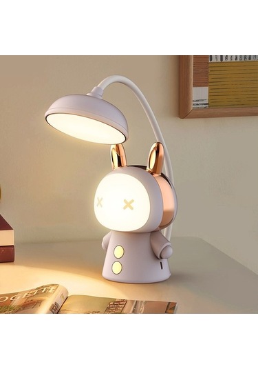 Szypzstore Samuel Nugent Karikatür Sevimli Göz Koruyucu Led Gece Lambası Kjsahg Açık Pembe