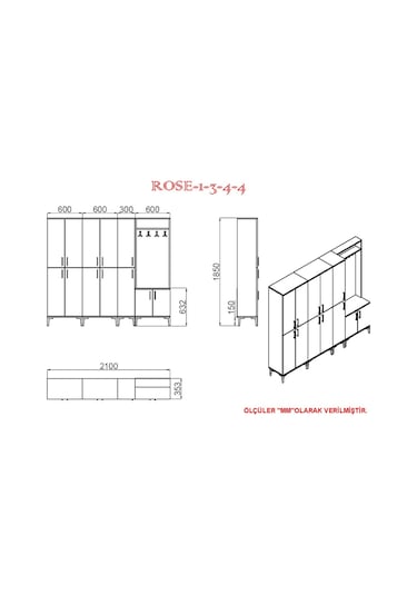 Kalenderdekor1 Kalender Dekor Rose-1-3-4-4 Rs06 Portmanto Vestiyer Ayakkabılık