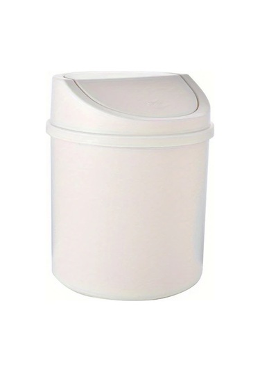 Hightower Mavi 1 Adet Mini Masaüstü Çöp Kutusu Kapaklı Polipropilen Ofis Çöp Sepeti Mavi