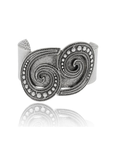 Kadın Antik Gümüş Kaplama Yaşam Döngüsü Bileklik Gümüş