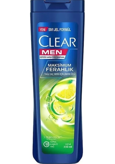 Clear Men Maksimum Ferahlık Kepeğe Karşı Etkili Şampuan 350 ML