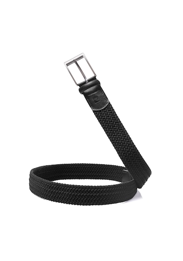 Pierre Cardin Multi Renk Örgü Erkek Kemer En 3,5 Cm Pc-1745 Siyah