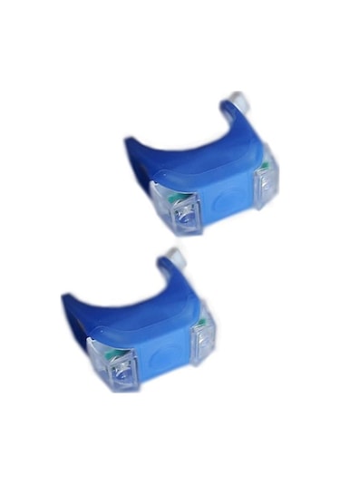 Bisiklet Silikonlu Işık Seti Far Stop + Pil Çok Renkli