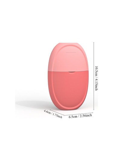 Mufunye Cilt Bakımı İçin Çok Fonksiyonlu Dıy Yüz Buz Rulosu - Pembe Oval Silikon Masaj Aracı Çok Renkli