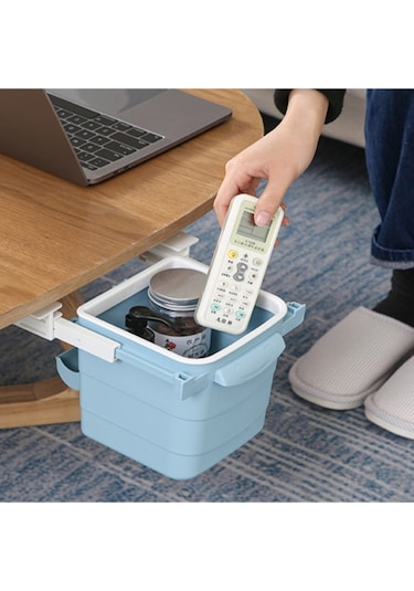 Masa Altı  Sürgülü Mini Çöp   Kovası