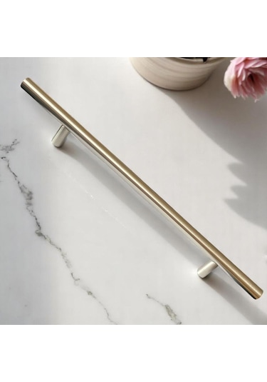 Boy Kulp İnox 192 Mm Kulp Mobilya Mutfak Dolabı Çekmece Dolap Kapak Kulpu Kulbu Metal Kulpları Bej