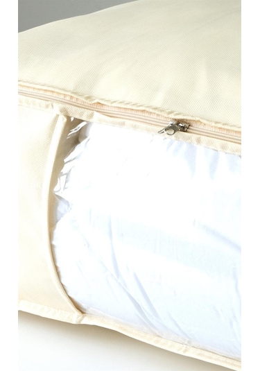 Vedsey Home Baza Altı Düzenleyici Pencereli Büyük Boy Hurç 70 x 50 x 25 CM Krem