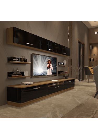 Decoraktiv Trendstyle 8y Mdf Tv Ünitesi Tv Sehpası Pera - Siyah