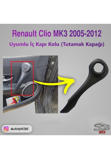 Renault Clio Mk3 2005-2012 İç Kapı Kolu Tutamak Kapağı