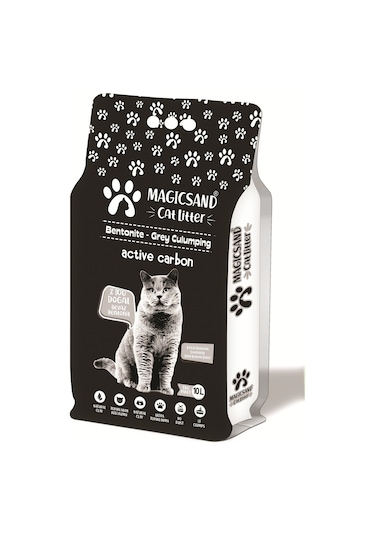 Magicsand Cat Litter Active Carbon İnce Topaklaşan Kedi Kumu 10 L