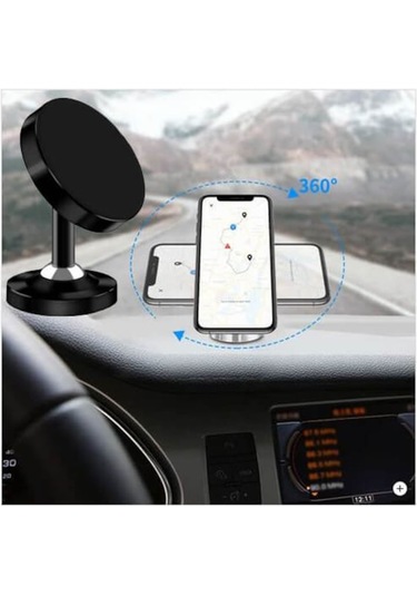 Mıknatıslı Araç Içi Telefon Gps Tutucu 360 Tüm Cihazlarla Uyumlu 519128538