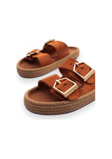 Bohonomad Sydney-Z Taba Kadın Terlik Taba