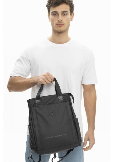 Benetton Bnt 255 Unisex Sırt Çantası Siyah