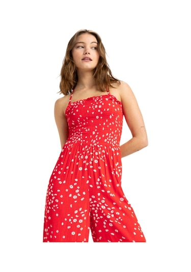 Roxy Roxy Palm Groves Jumper Kadın Kırmızı Tulum Rnn7 Kırmızı