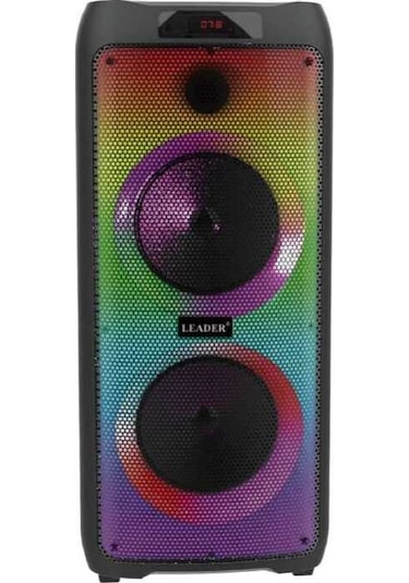 Leader LP-8100 8 incx2 RGB Taşınabilir Ses Sistemi
