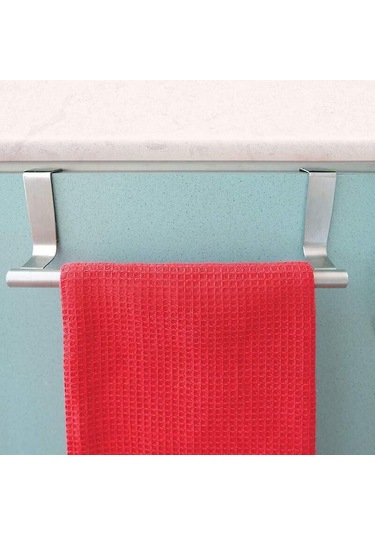 Banyo Ve Mutfak İçin Kancalı Modern Havlu Askısı, Dolap Üstü Fırçalanmış Paslanmaz Çelik Havlu Askısı 23 6,2 İnç Diğer