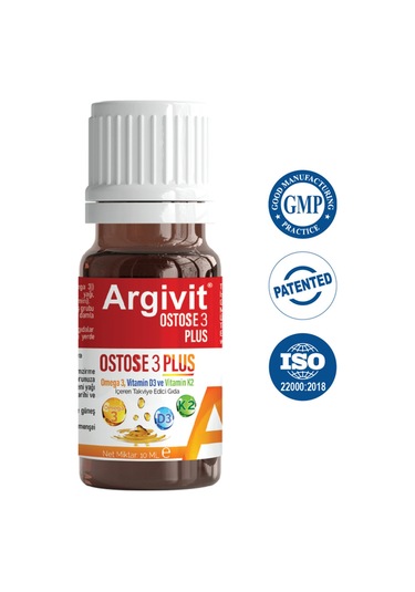 Ostose3 Plus Omega 3 Ve Vitamin D3 Içeren Takviye Edici Gıda 10 Ml
