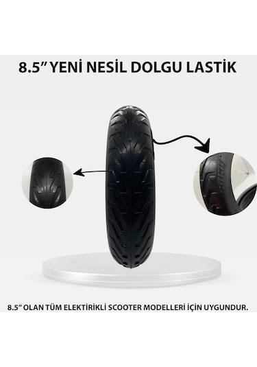 Xiaomi 8.5 İnç Elektrikli Scooter Dolgu Patlamaz Lastik Sway