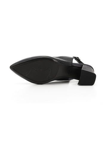 Gönderi R Kadın Lacivert Antik Kalın Topuklu Arkası Açık Hakiki Deri Ayakkabı Gyza13424118 Lacivert