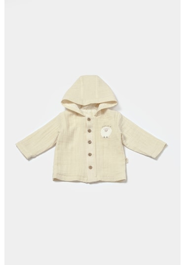 BabyCosy Organik Kapüşonlu Ceket & Pantolon Set Csym7033 001