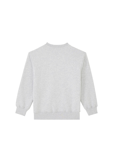 Msgm Çocuklar Için Logo Nakışlı Sweatshirt Gri