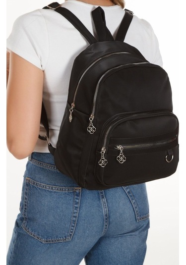 Novahub Kadın Günlük Sırt Çantası 2 Adet Siyah, Pratik Ve Dayanıklı, Kadın Çanta Seti Siyah