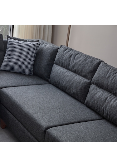 Eymense Tloft Köşe Koltuk Takımı Antrasit Sağ Köşe