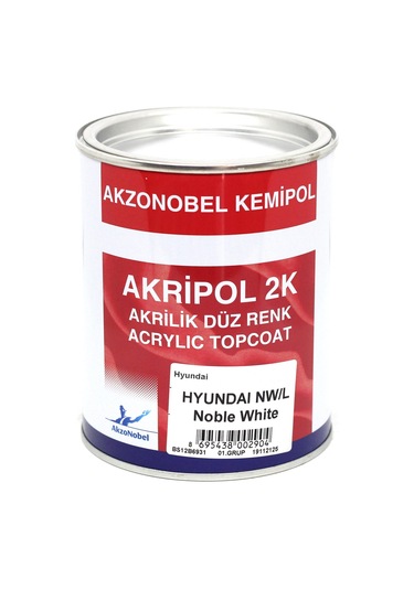 Akzonobel Akripol 2k Düz Renk-noble White-nw/l- 1 Lt.