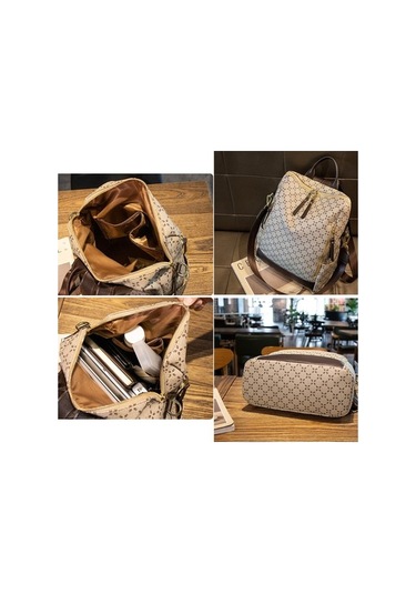 Tongxida 1 Arada Kadın Omuz Ve Sırt Çantası Bej - Kahverengi G71 Model Bej - Kahverengi