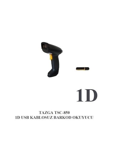 Tazga Tsc-850 Lazer 1D Kablosuz Barkod Okuyucu