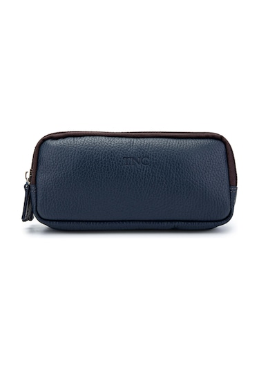 Tamer Tanca Erkek Hakiki Deri Lacivert El Çantası 688 1989 Erk Canta Y24 Lacı Fltr/kahve Lacivert