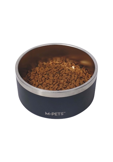 10530699 M-pets Eskımo Çift Cidarlı Mama Kabı 2l Black