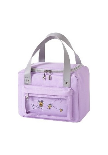 Şık Ve Dayanıklı Isı Yalıtımlı Yemek Çantası, Okul Ve Ofis Kullanımı İçin Pratik Beslenme Çantası Mor