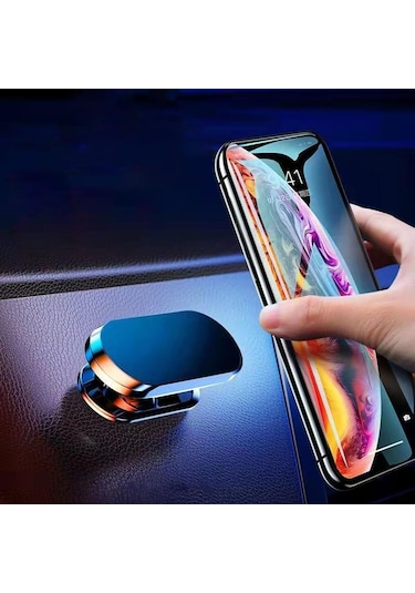 Suntek 360 Dönüş Ayarlanabilir Manyetik Araç Şarj Cihazlı Telefon Tutacağı Gümüş