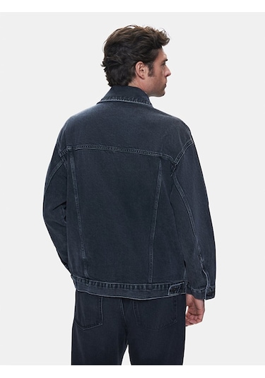 Ltb Andreas Oversıze Jean Ceket 010096102216047 55799 Koyu Gri