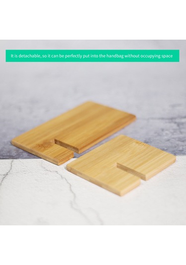 Kangvka Ahşap Masaüstü Telefon Tutucu - 4-8 İnç Telefonlar İçin, Video İzleme Ve Konferanslar İçin Sabit Tutma, Taşınabilir Ve Kolay Montaj, Doğal Malzeme Diğer