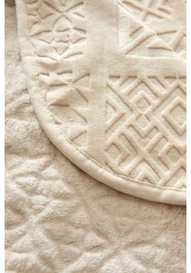 Karaca Home Blair Embos Tek Kişilik Battaniye Bej 200.22.05.0166