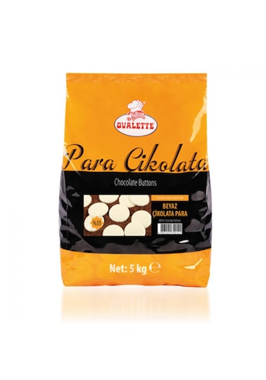 Ovalette Beyaz Pul Çikolata 5 Kg