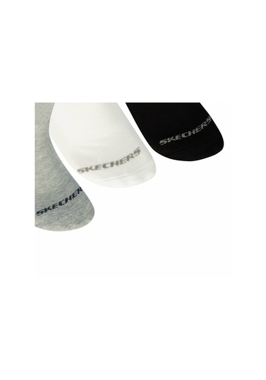 Skechers S192135-900 U Skx Padded Crew Cut Socks 3 Pack Unisex Çorap Renkli
