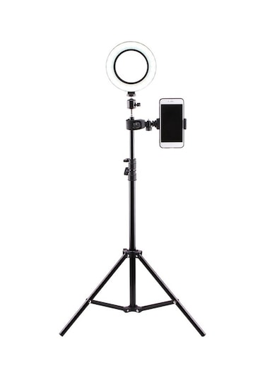 Pazly Stüdyo Tripod, Led Selfie Işığı, Zemin Braketi, Cep Telefonu Tutucu